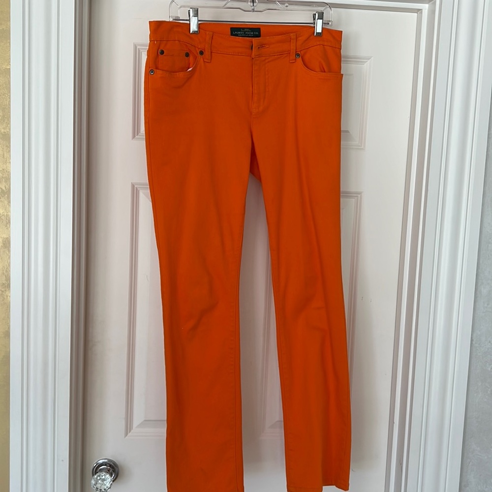Lauren Ralph Lauren Jeans Co. Orange Denim Size 10